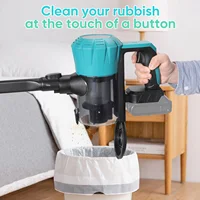 Aspirateur à main sans fil sans brosse 3800W, 16000PA avec lumière LED, crevasse de filtration à 5 couches pour différents sols 5