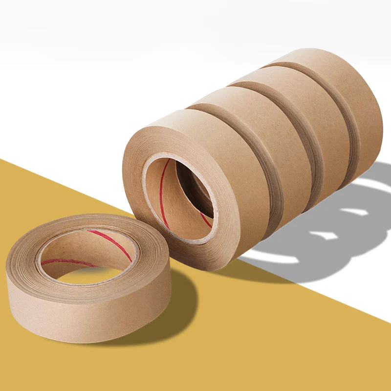 30M Biodegradable Eco Friendly Kraft Paper Tape Brown Wet Water Activated  Reinforced Gummed Adhesive Tape for Painting Fixed - AliExpress