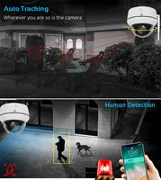 5MP Wifi dôme PTZ caméra 5X Zoom optique caméra IP suivi humanoïde conversation bidirectionnelle sans fil caméras de Surveillance de sécurité à domicile 3