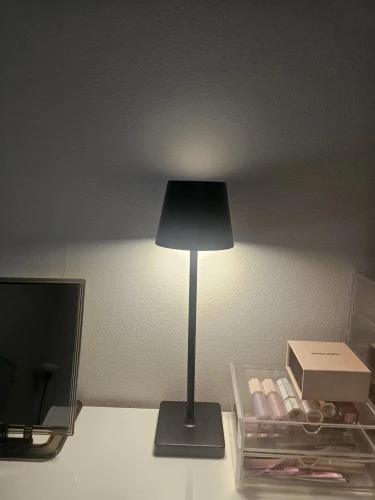 Rechargeable LED Table Lamp Touch Switch 3 Levels Dimmable Desk Lights Bar Club Dinner Creative Decorative Ambient Lighting photo review