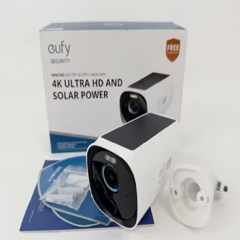 AA Eufy eufyCam 3 Dış Mekan Kablosuz 4K Güneş Enerjili Ek Güvenlik Kamerası