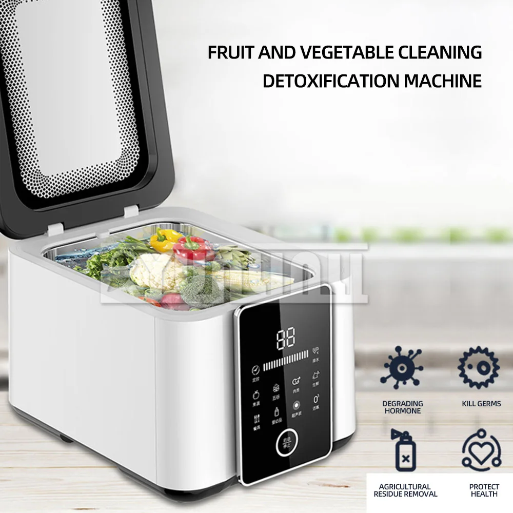 

Электрическая стиральная машина для овощей и фруктов, полностью автоматическая интеллектуальная машина для очистки фруктов и овощей