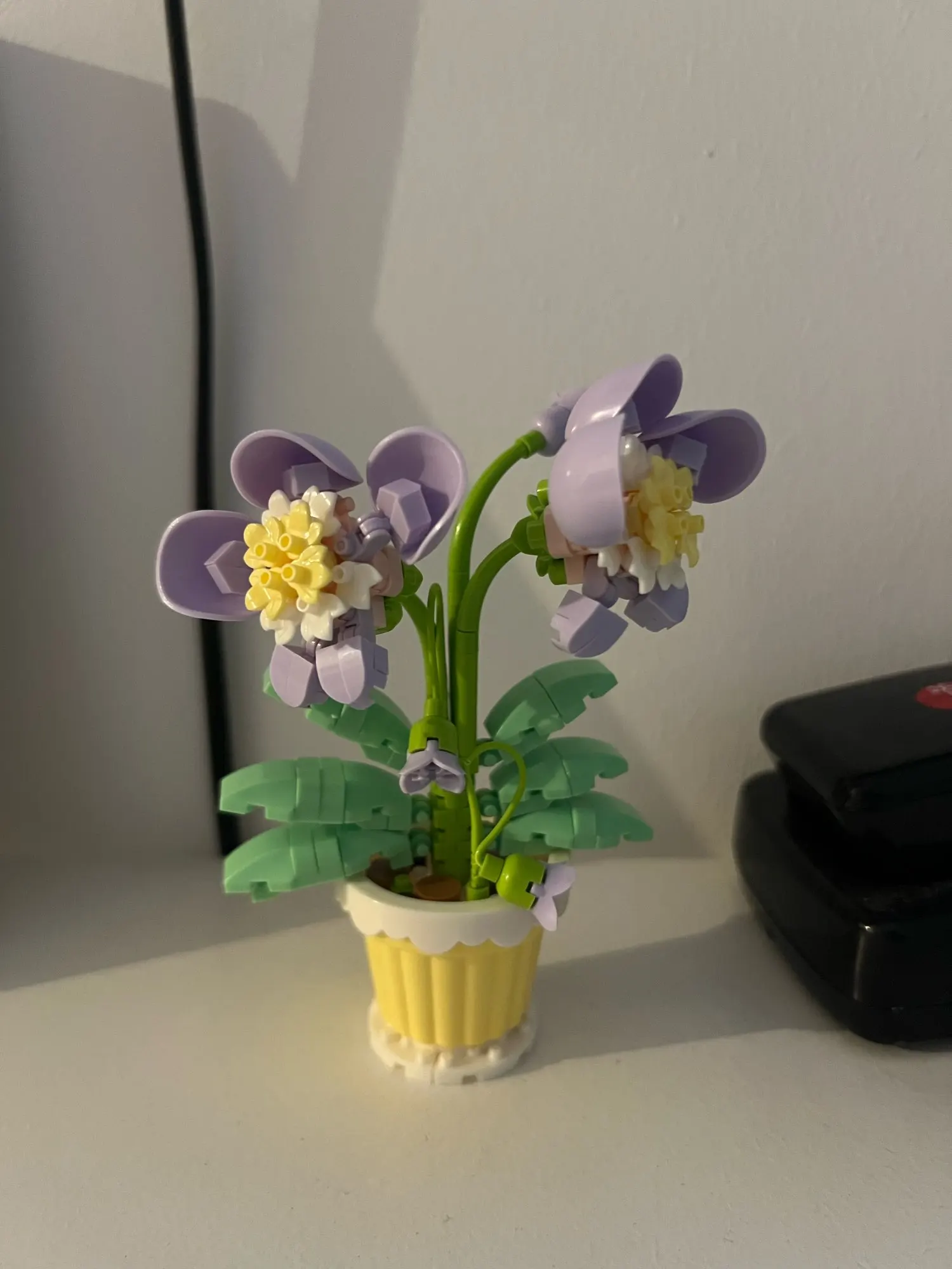 1PC Mini Succulent Flower Pot Building Blocks Simulation Flower Assembling Brick Model Kids Toys photo review