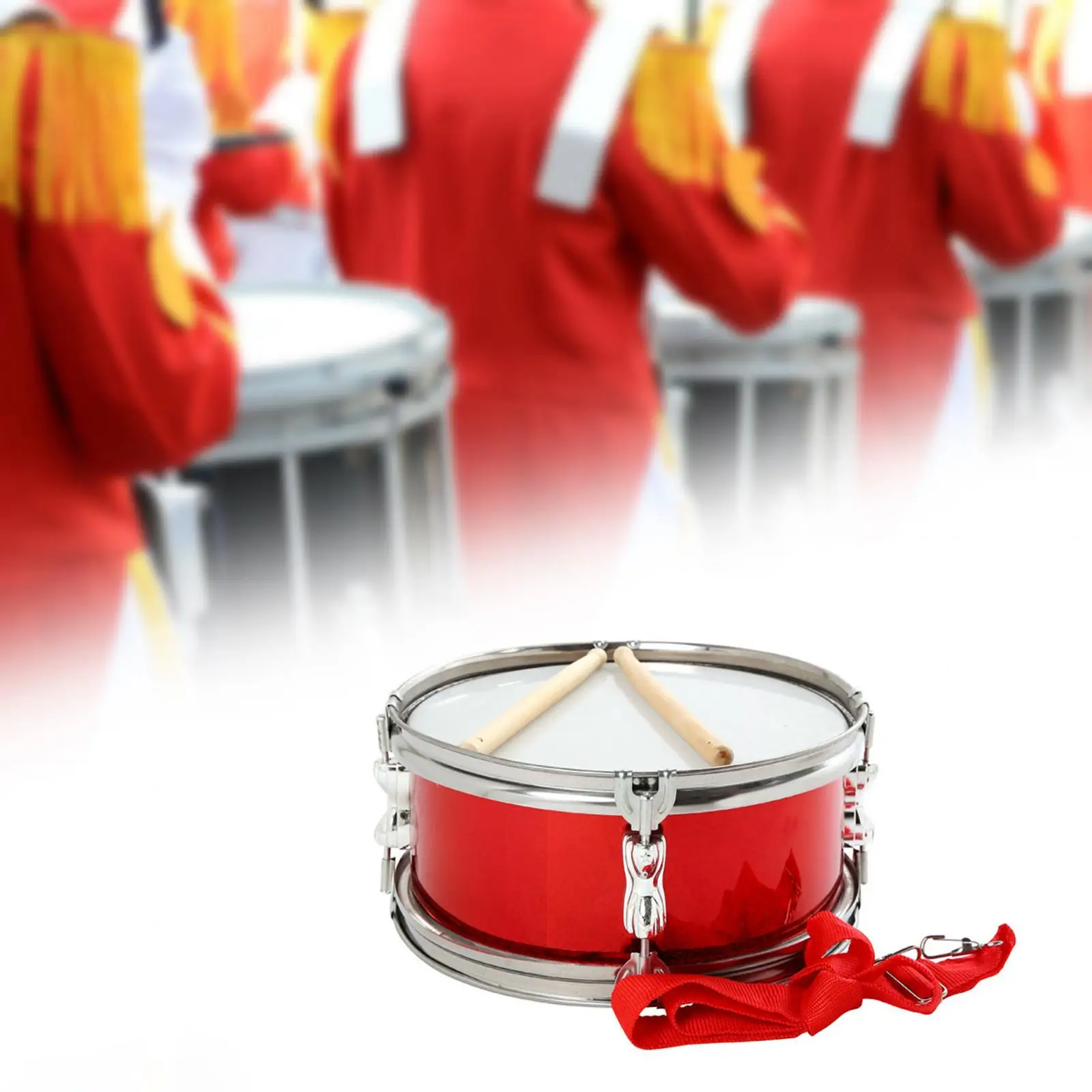 11" Snare Drum Lightweight Professional Music Learning with Shoulder Strap Percussion Instrument for Beginners Drums Party