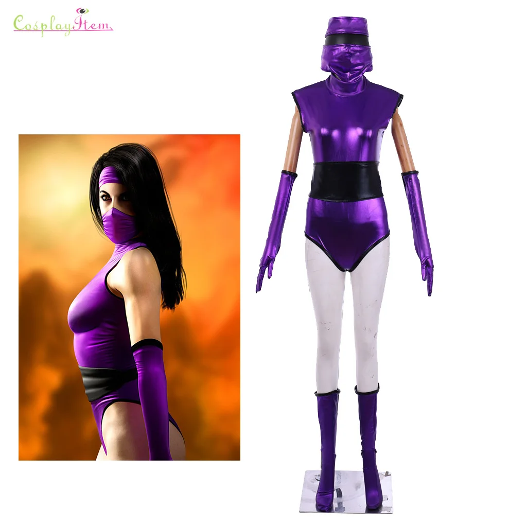 Game Mortal Kombat 2 Version Mileena Cosplay Costume Mileena Purple game-mortal-kombat-2-version-mileena-cosplay-costume-mileena-purple