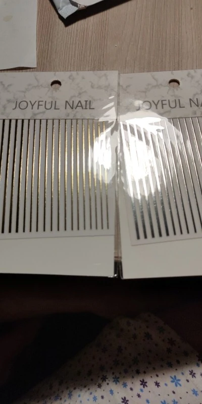 1st Silver Gold Lines Stripe 3D Nail Sticker Geometriskt vågigt stjärnhjärta Självhäftande skjutpapper Nail Art Transfer Stickers photo review