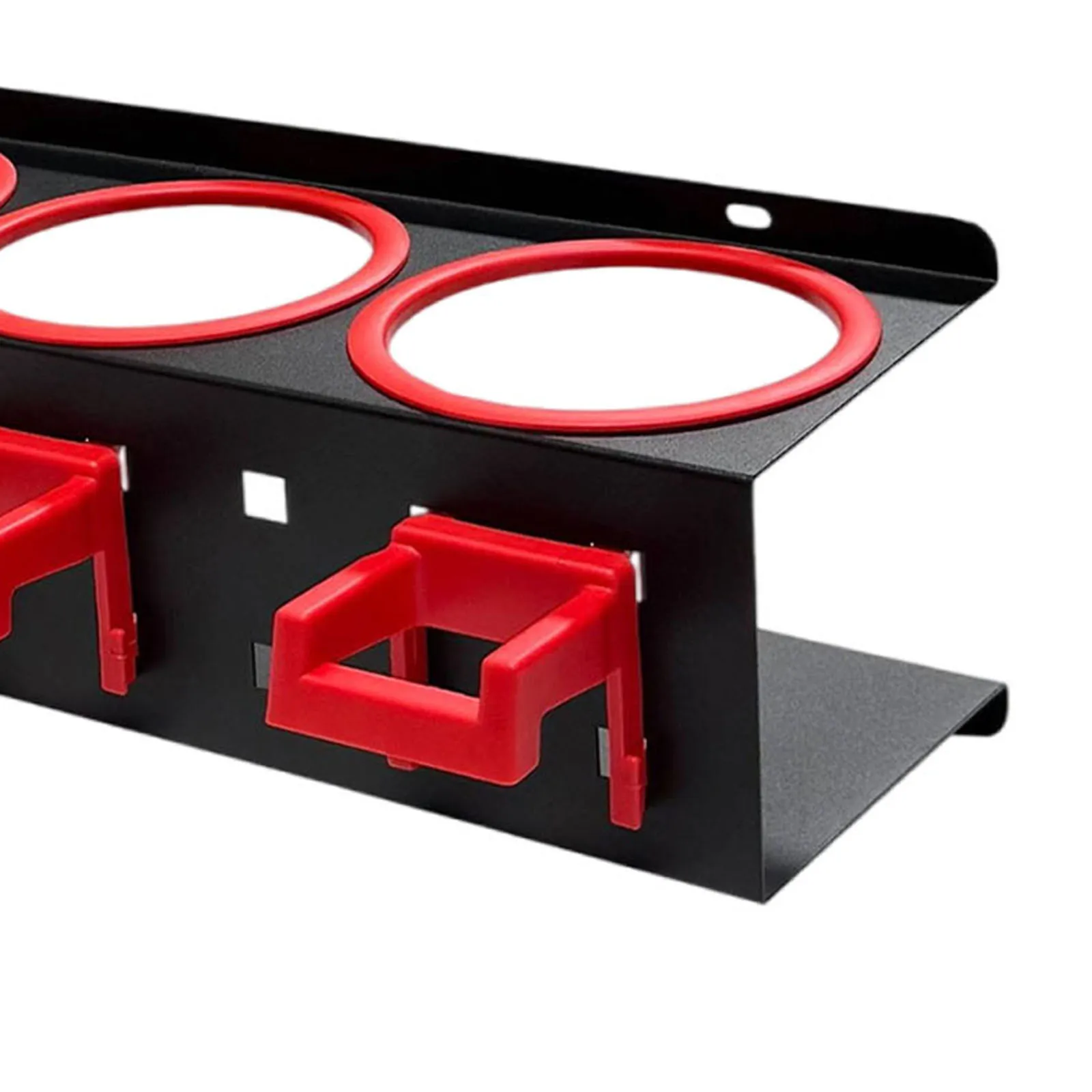 Wandmontierte Sprühflaschen-Aufbewahrungshalterung mit 5 Haken Sprühdosenhalter Detailing-Werkzeug-Organizer für Garage Werkstatt Autowerkstatt – Detail 11