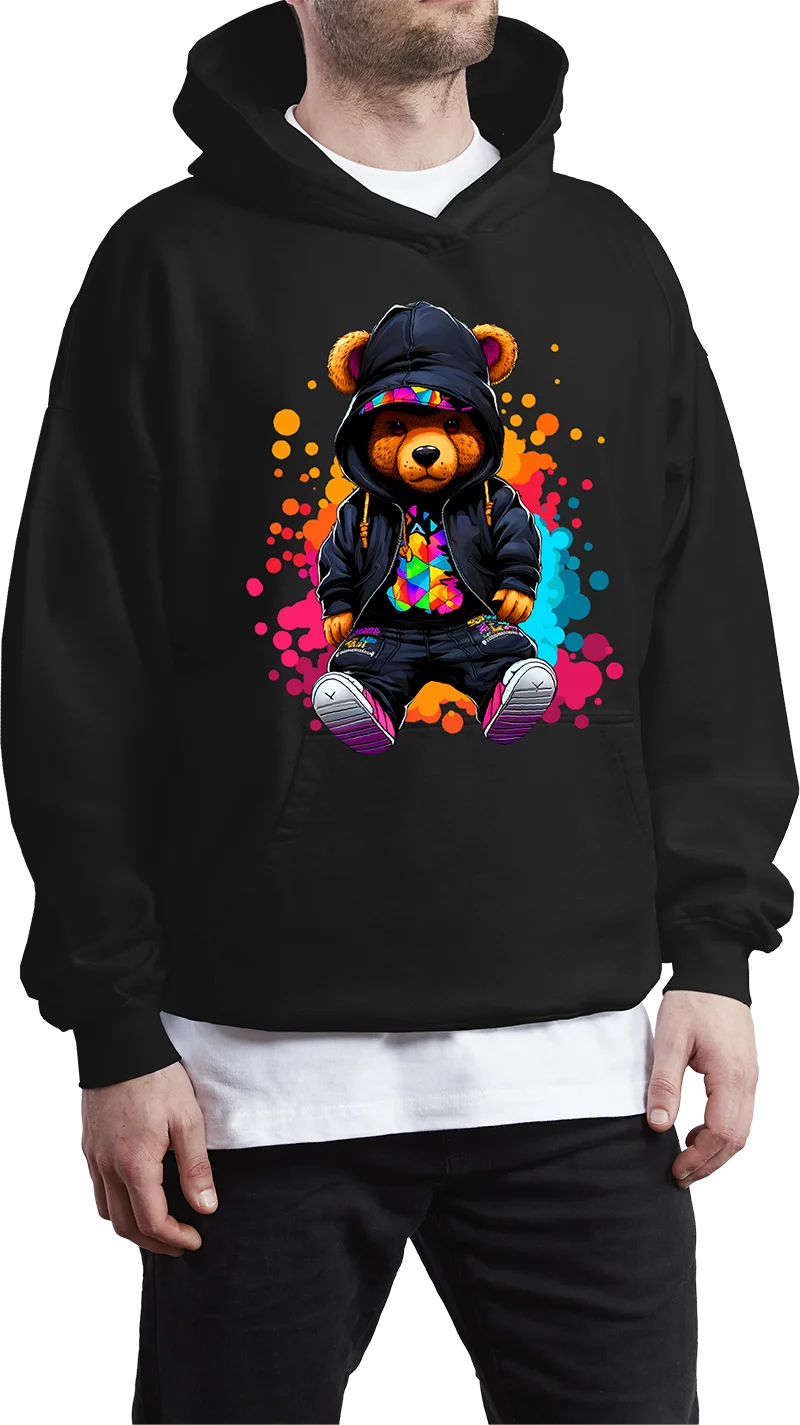 Graffiti Bears Stylish Waterproof Iron-On Patch