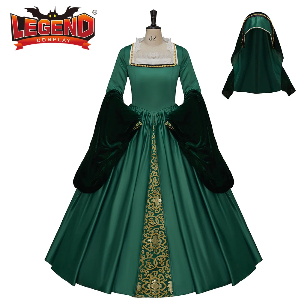 

Костюм для косплея королевы викторианской королевы Элизабет Тюдор платье в тюдоровском стиле, голубое французское платье Анны Болейн