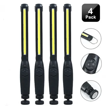 COB LED 손전등, 마그네틱 작업등, USB 충전식 토치 후크, 휴대용 랜턴 검사 조명, 캠핑 자동차 수리 램프