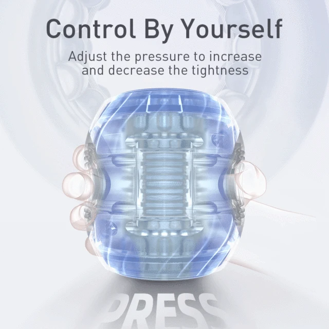 DRY WELL Pressable Open-Ended Automatic Male Masturbator - Image 4