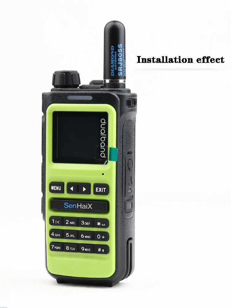 Japanese diamond new product SRJ805S UV dual-segment ultra-short mini bullet handheld walkie-talkie antenna 4.5cm 4