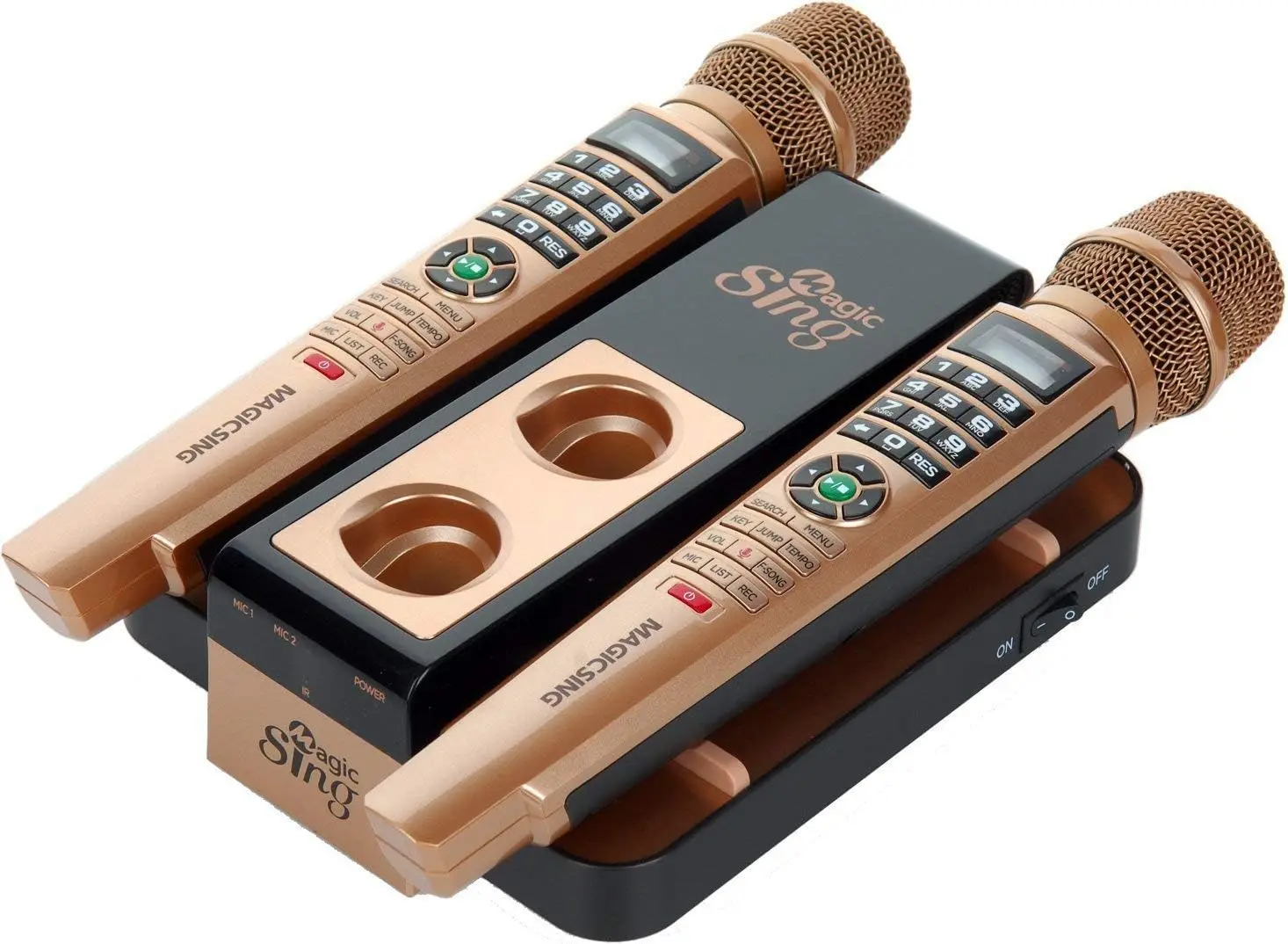 Magic Sing E5+ 5145 Tagalog English Songs + WiFi Karaoke Two Wireless Mics 12K English +1 Year Subscription