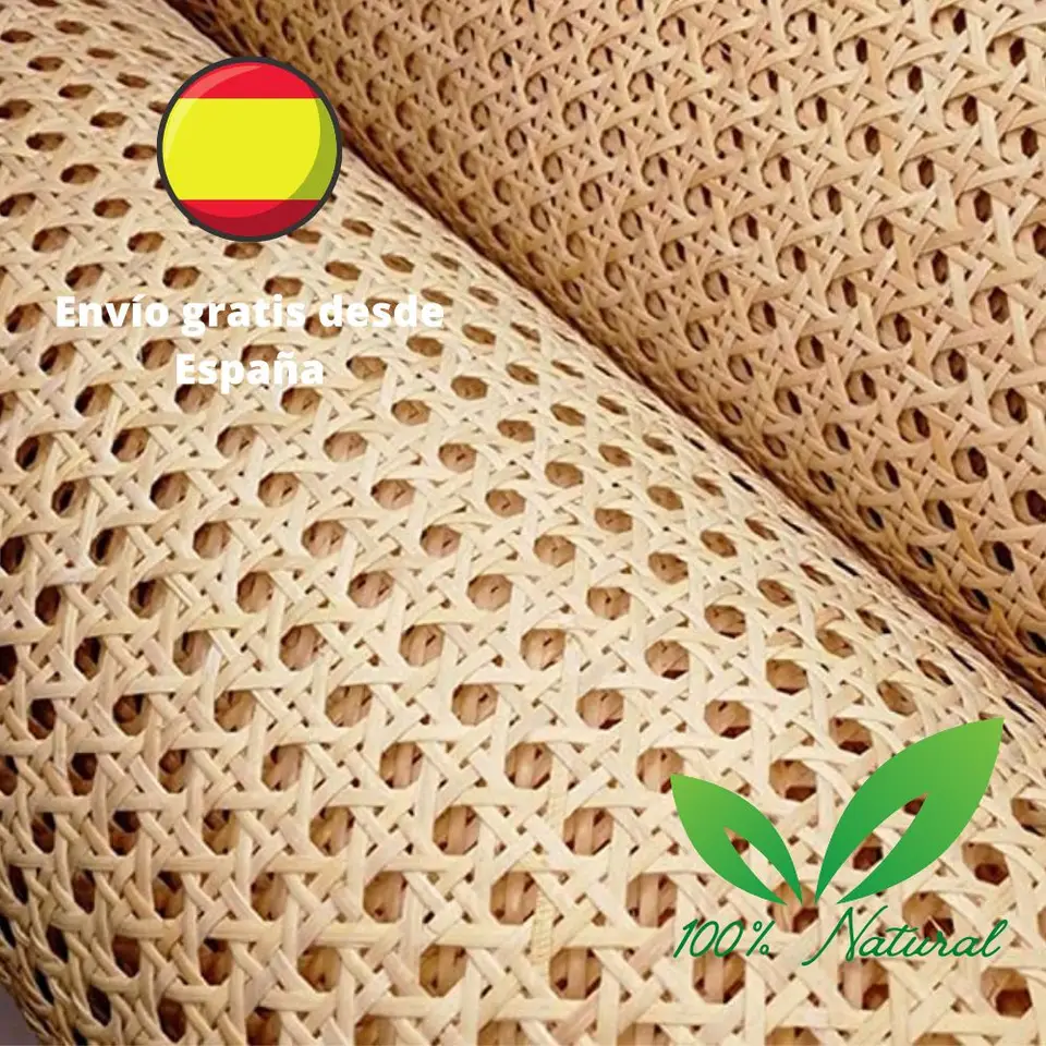 Rollo de Rejilla mimbre por metros, 100% natural, para reparación de  sillas, restauración mecedoras, decoración muebles, rejilla mimbre, tela  cannage sillas, malla tapizar, correas caña, ratán, rattan, canage rouleau