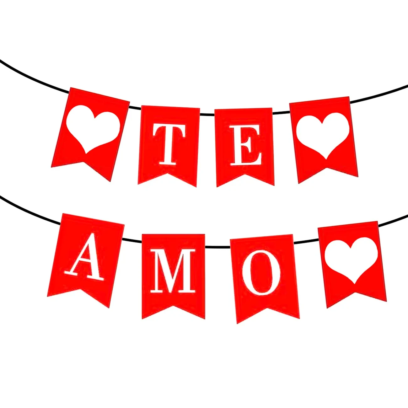 Banderines Te Amo San Valentin 14 Febrero Decoracion Novios