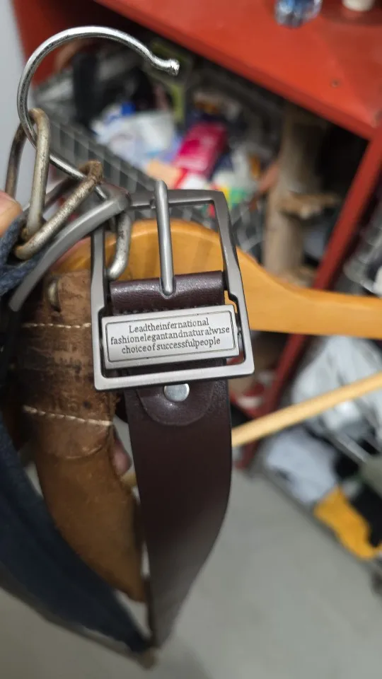 MIDNIGHT SOVEREIGN™ – Black Buckle Genuine Leather Belt photo review