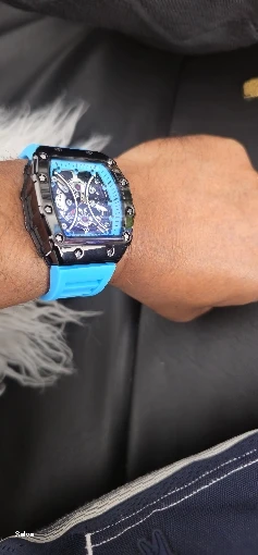 Relógio masculino luz marca de luxo barril vinho dial moda noite brilho relógio esportivo calendário reloj l146 photo review