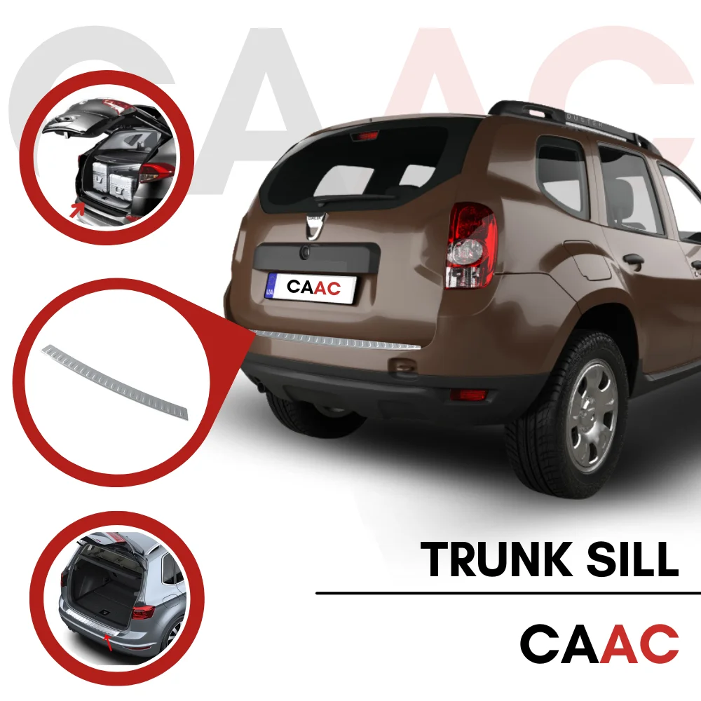 Chrome Reflector Frame For Dacia Duster Stainless Steel Pieces Modification Parts For Duster