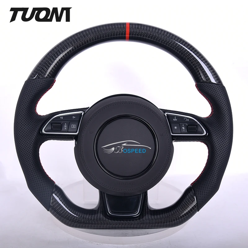 

Fit For Audi A3 B9 A4 B9 A6 C7 A2 Q3 Q2 S3 8V S2 Rs3 Rs7 TT 8J MK3 R8 SQ5 Upgrade Forged Carbon Fiber Led Cars Steering Wheel