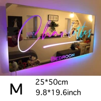 Personalized Name Mirror Light For Bedroom Flow LED Light Up Mirror for Wall  Christmas Valentine's Day Wedding Gifts - Image 4