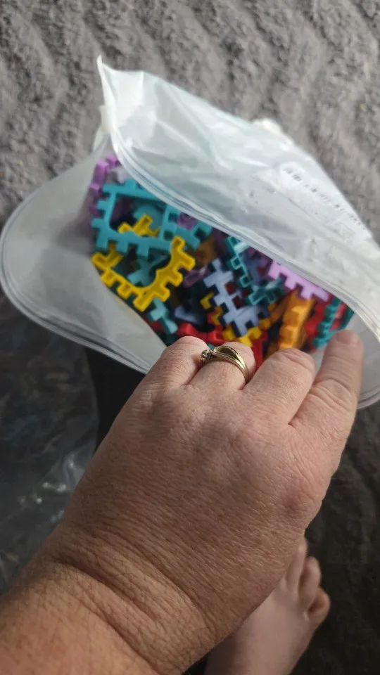 Large scale house building block simulation window design, kindergarten construction, creation photo review