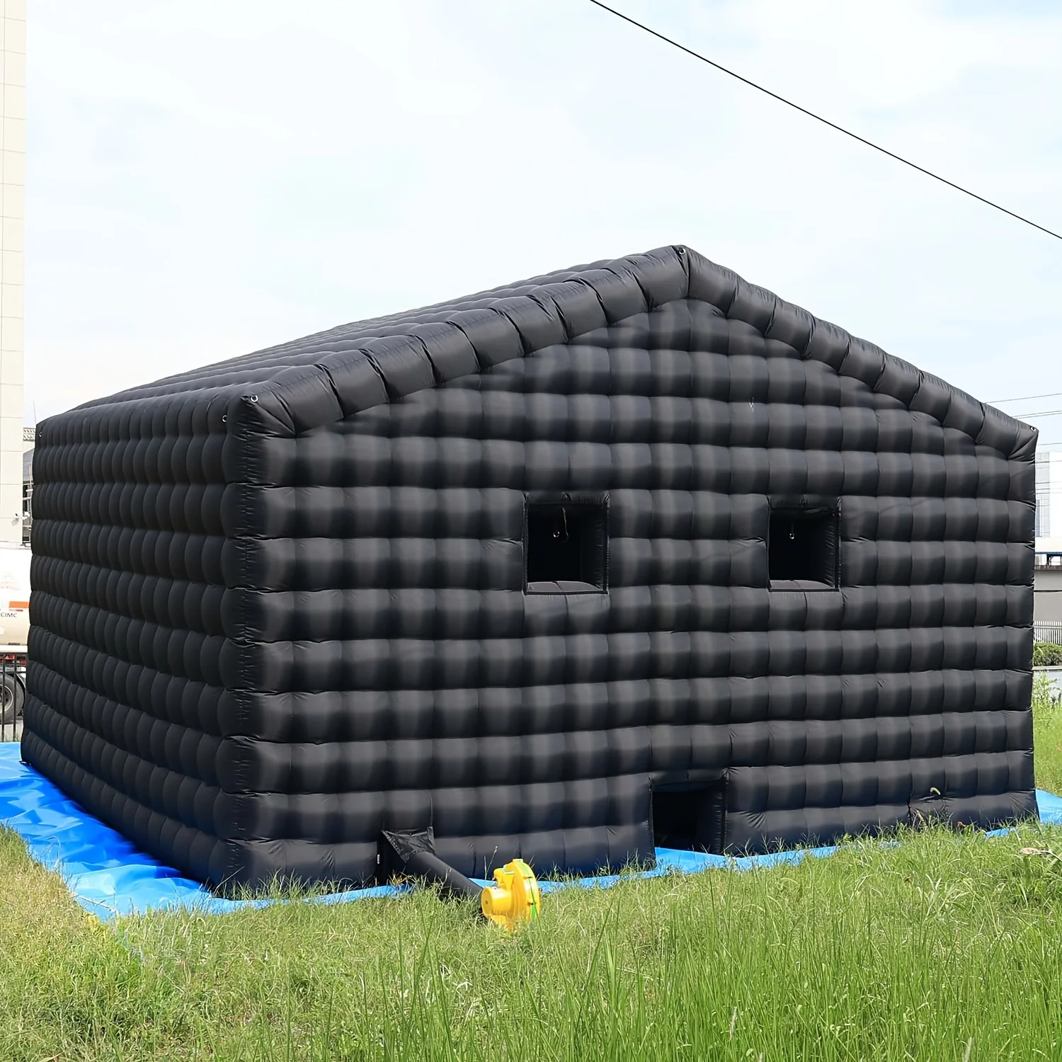 Inflatable Night Club 20FT Large Black Disco Cube Gazebo Event House with Logo Area Portable Inflatable Tent for Party Decorati 6