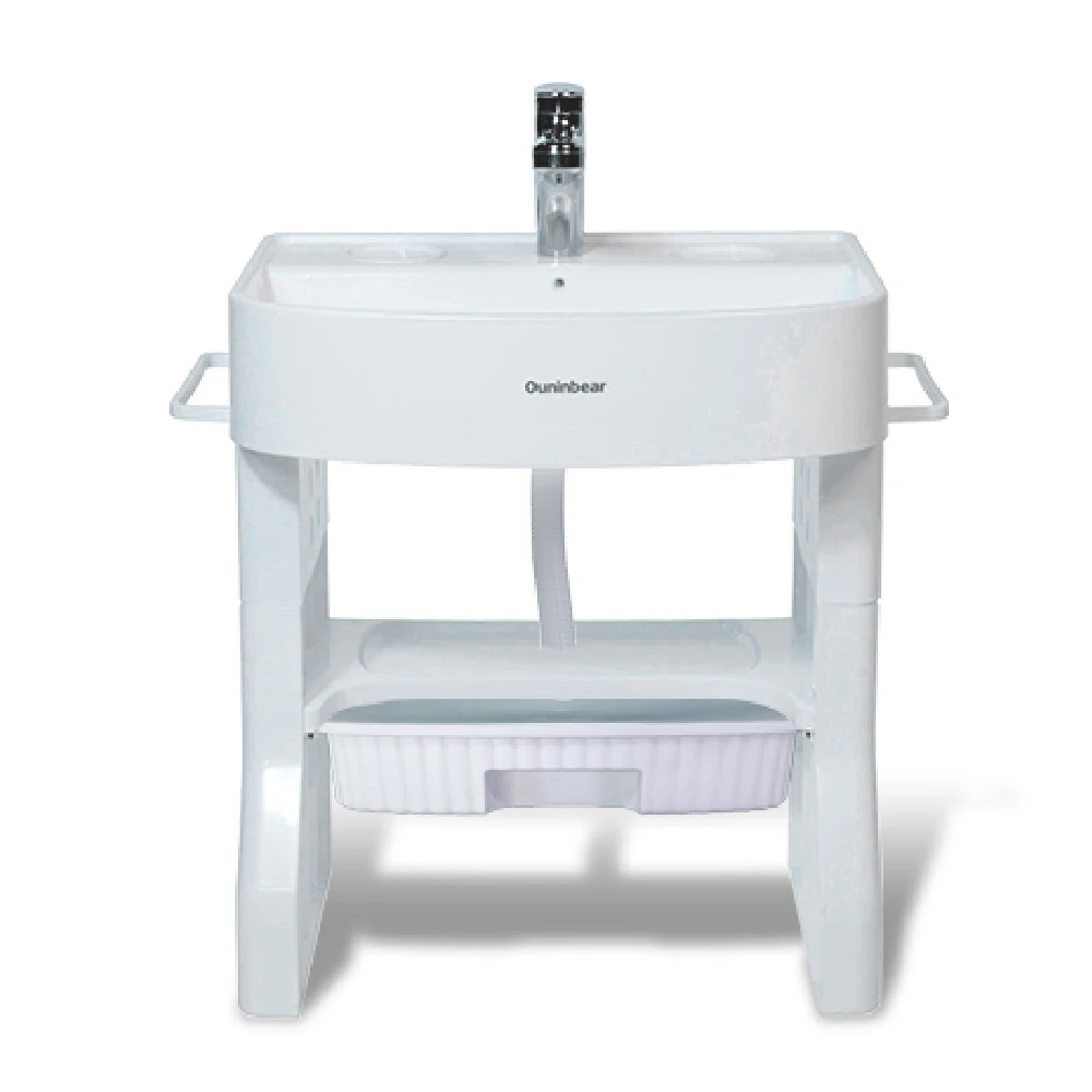 New Design Kid Baby Basin Plastic Bath Washbasin For Children With Light And Water Tank