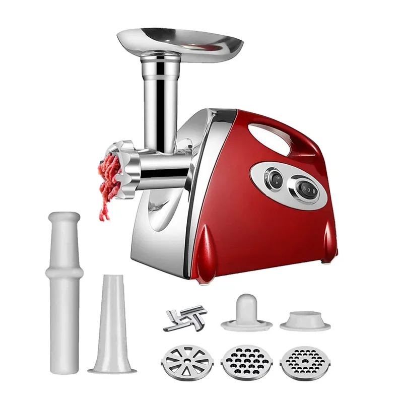 Picadora de carne eléctrica potente Max 2800W picadora de carne de alta resistencia picadora de salchichas procesador de alimentos de acero inoxidable embutidor de salchichas