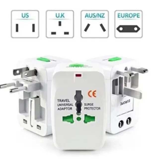 Tomada Adaptador Universal Internacional Viagem + 150 Países