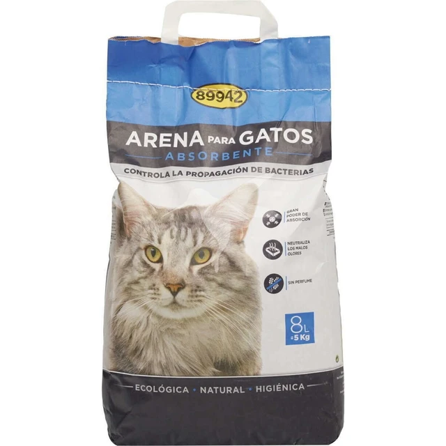 Arena para gatos ecológica