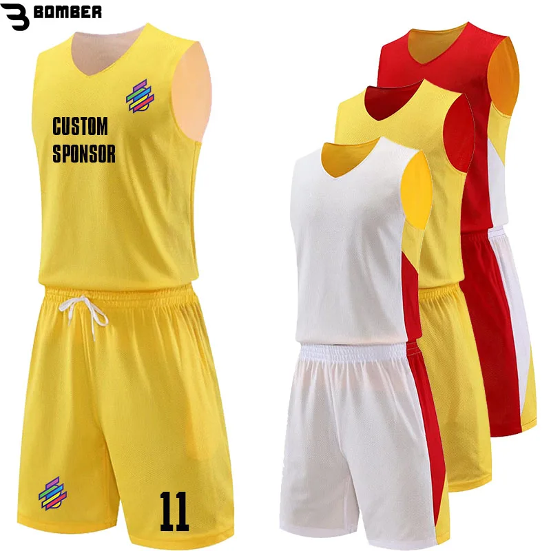 

New Season Youth Basketball High Quality DIY Customized V Neck Sleeveless Jersey Sets Sports Uniform For Men/Kids