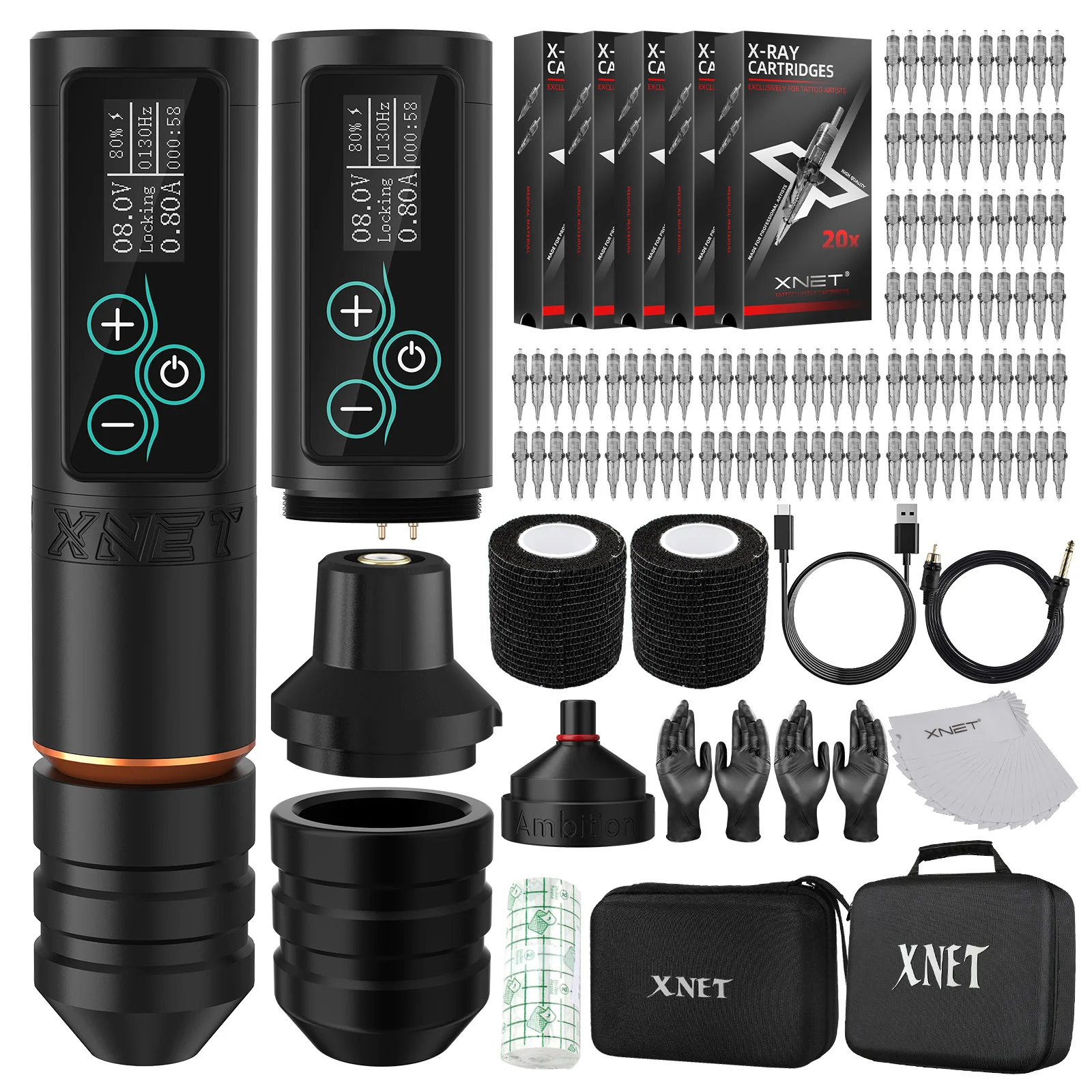 X net ワイヤレスタトゥーマシン　Wireless tattoo pen Amazon | Xnet Vipera 調節可能なストローク ワイヤレス