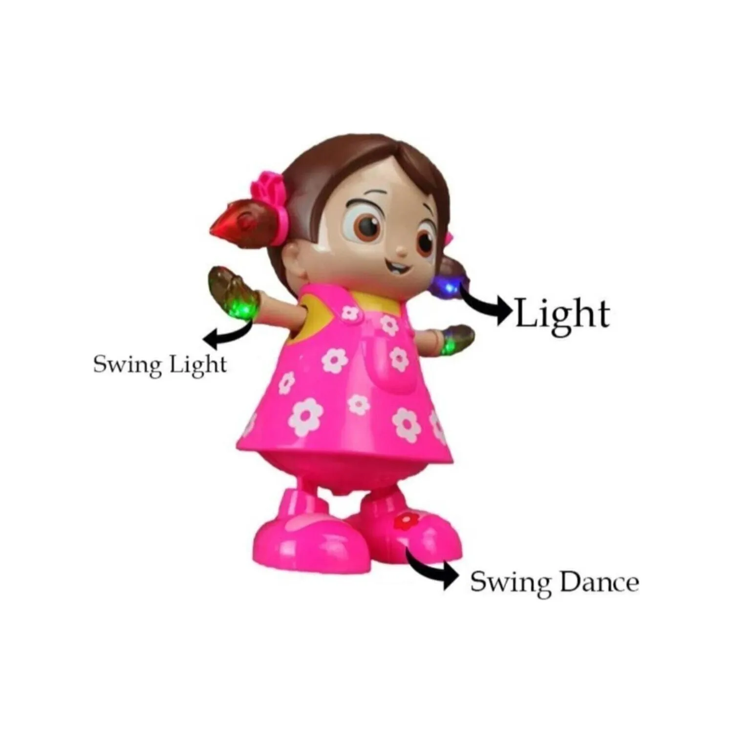 LEVIATHAN 3D Lights Dancing Musical Doll for Kids Birthday Gift toy(Angel  Girl)MultiColor - 3D Lights Dancing Musical Doll for Kids Birthday Gift  toy(Angel Girl)MultiColor . Buy dancing doll toys in India. shop