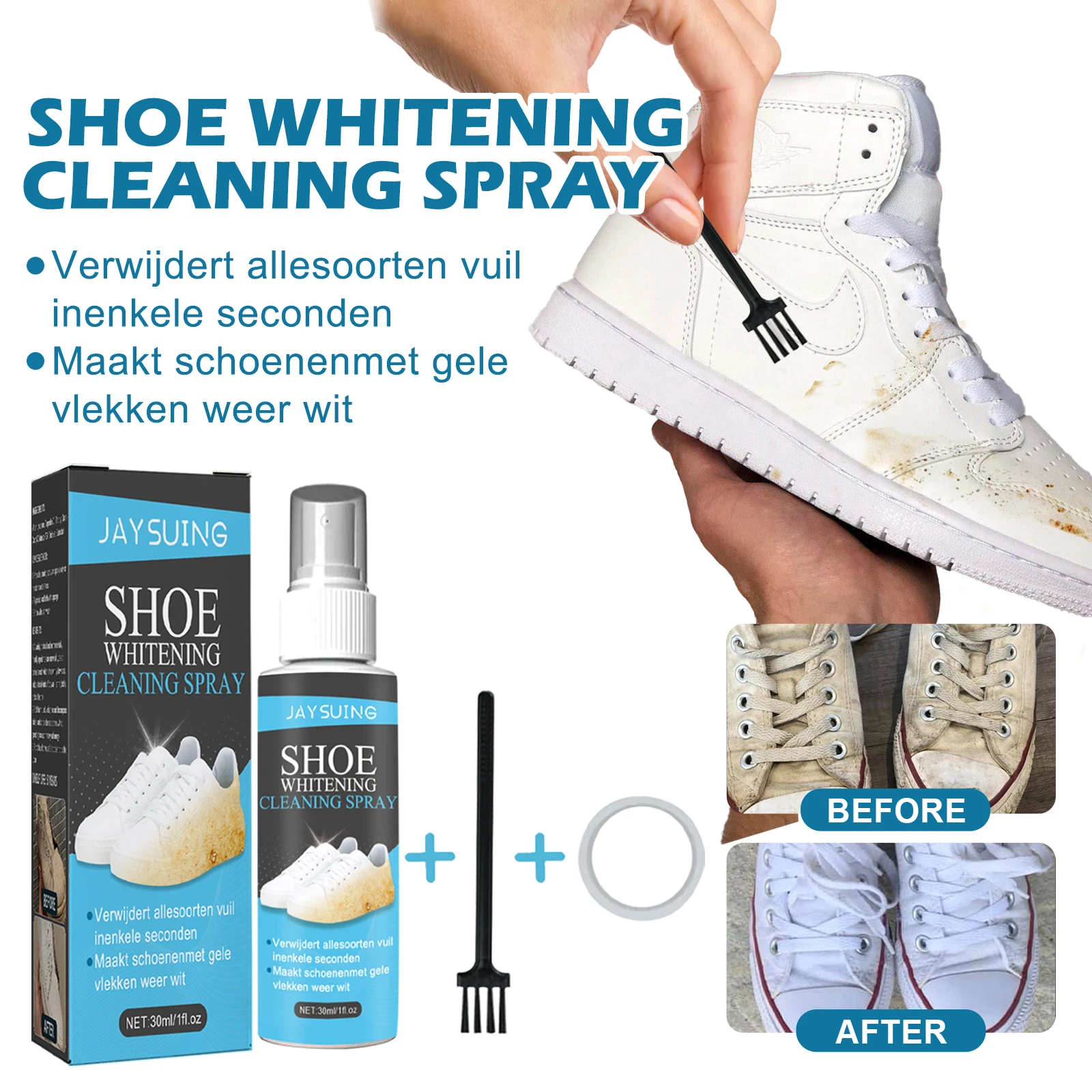 White Shoe Cleaner Gel Polish Sneaker Whitening Spray
