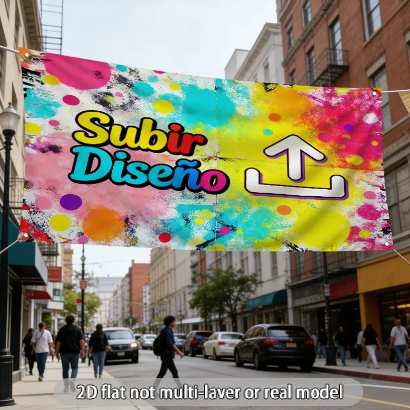 Large Customizable Peel-and-Stick Wallpaper Banner with Personalized Photo, Text, or Logo Design