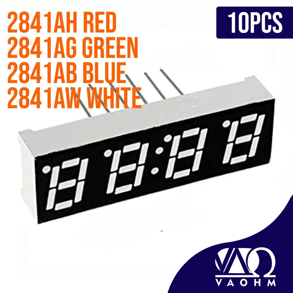 5Pcs 0.36inch 7 Segment 4 Digit Common Cathode 0.36" RED LED Digital Display NEW - Foto 5