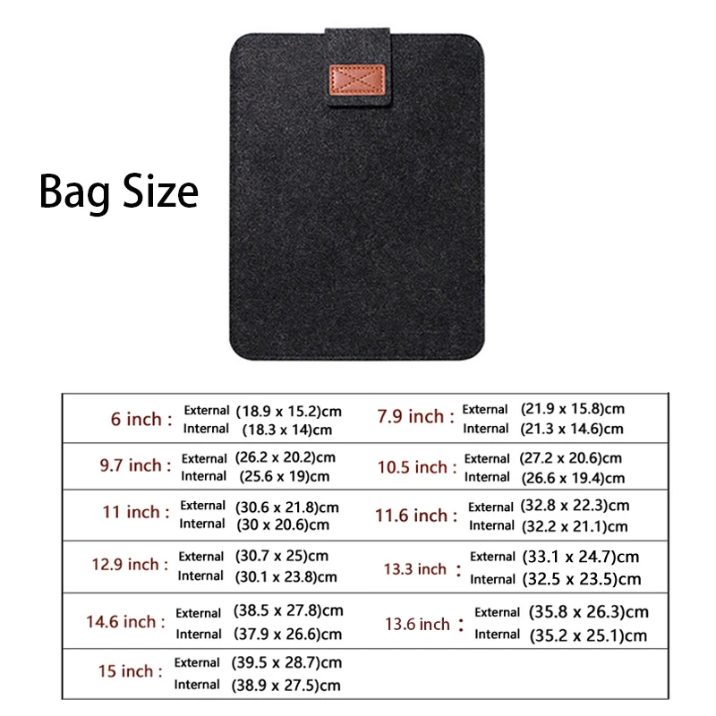 Tablet Case For iPad Surface Macbook Pro Air Go Laptop Sleeve Bag Galaxy Tab S9 S8 S7 A8 A7 Tablet Case