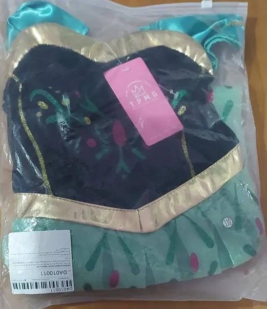 Vestido de Elsa Anna para niñas, vestido de princesa para carnaval, disfraz de flores para desfile de Jasmine Rapunzel, disfraz de Navidad para Cosplay photo review