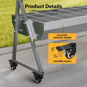 Camping Rotisserie Grill 176LBS Capacity 25W Motor Small BBQ Charcoal Roaster 51'' 2 in 1 Pig Lamb Cooking Tool 5