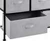 Black Extra Wide Fabric 5 - Drawer Storage Organizer Unit for Closet 3