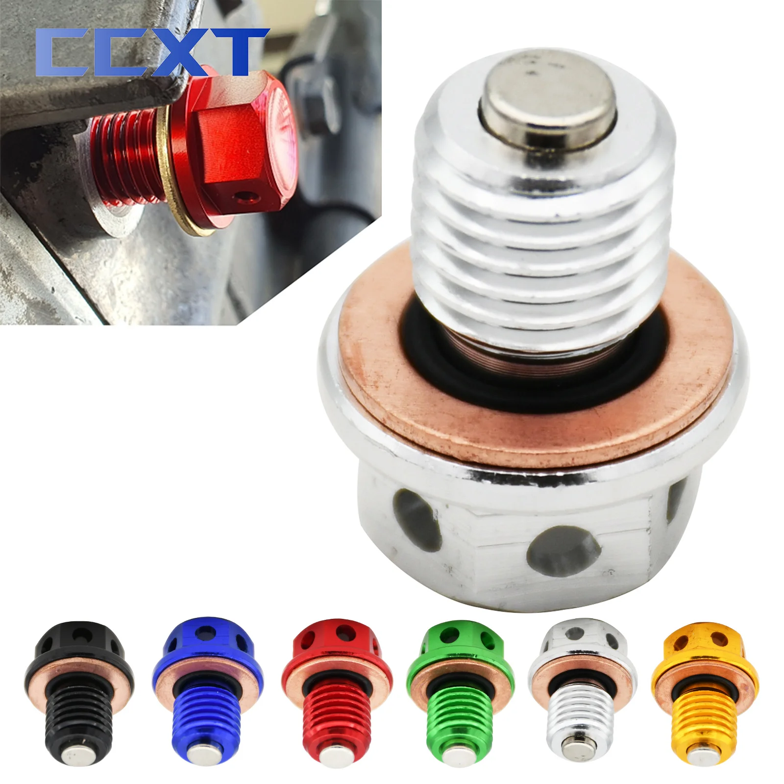 

M12xP1.5 Oil Drain Plug Bolt Screw For Honda CRF CR XR 80 100 125 250 350 480 500 650L 1981-2013 CR125R CR250R 1974-2001 Parts