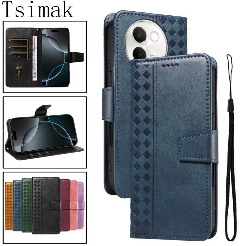 Deluxe Leather Flip Wallet Phone Case with Card Holder