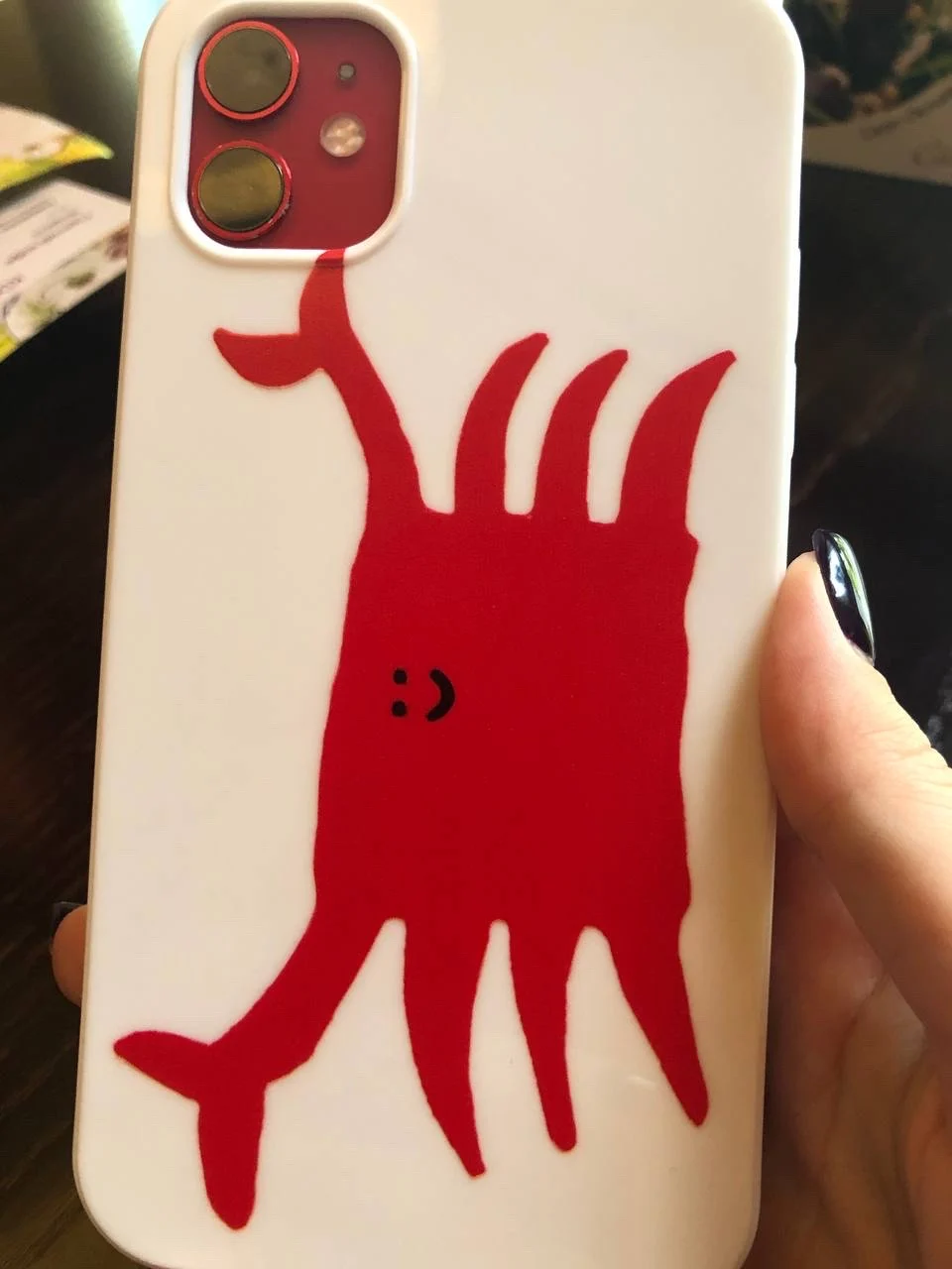 Red Crab iPhone Case, customer photo