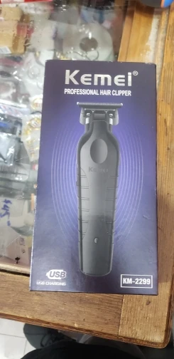 Kemei 2299 barbeiro aparador de cabelo sem fio 0mm zero lacunas escultura clipper detalhe profissional máquina corte acabamento elétrico photo review