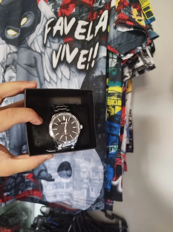 Curren 8452 relógio de quartzo masculino simples moda lazer relógio de negócios preto prateado pulseira de aço inoxidável relógio de pulso para masculino photo review