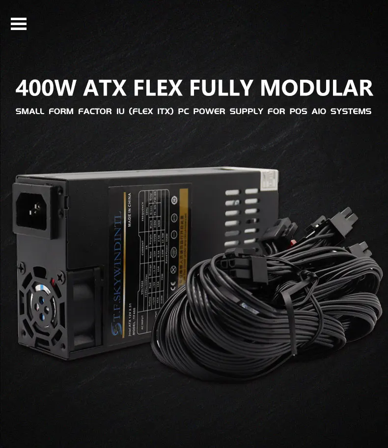 skywindintl mini flex atx unidade de alimentação watt modular psu cabo para itx jogo desktop ativo pfc