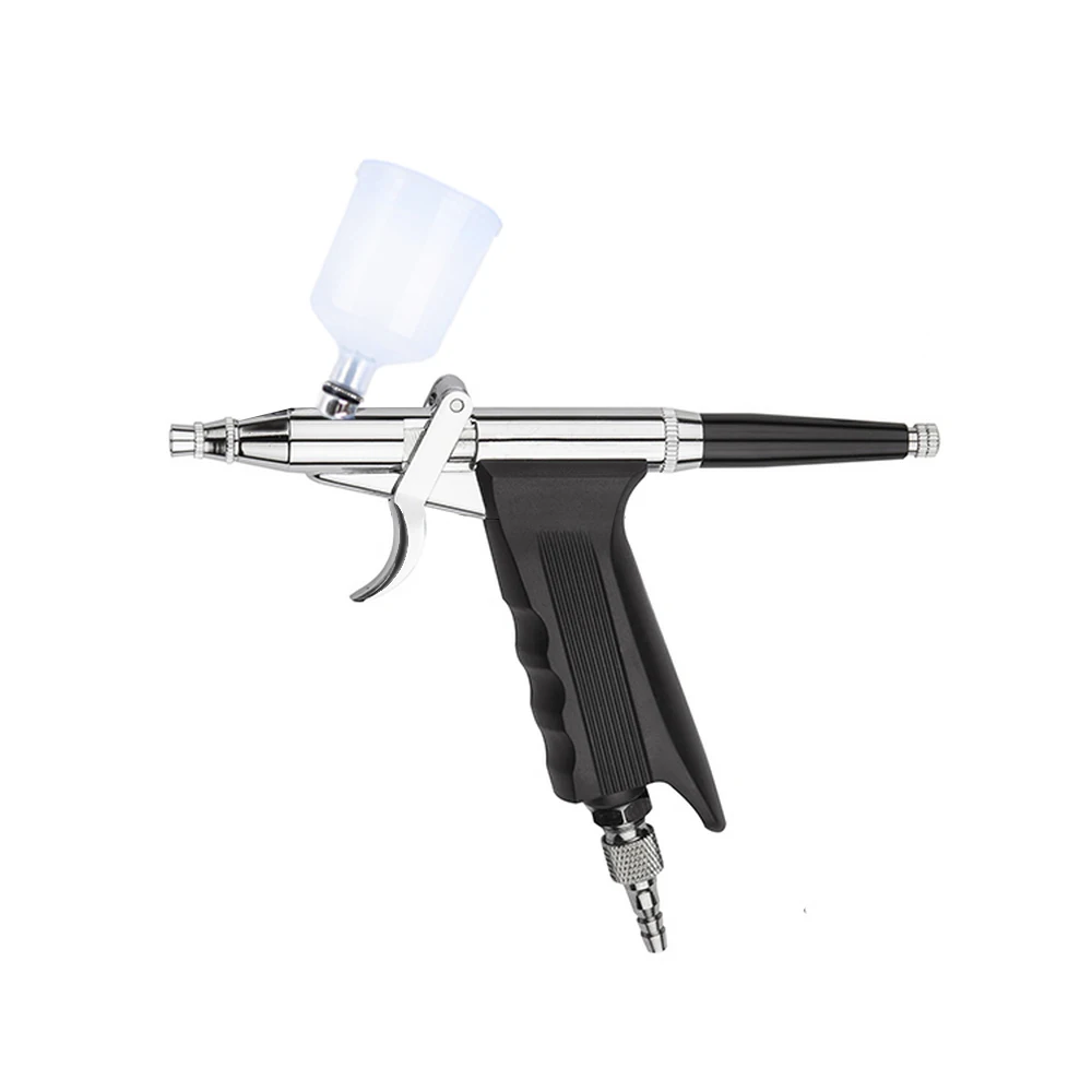 SAGUD Airbrush Kit Gravity Air Brush Gun with Nozzle Cap Connector  Accessories Professional Airbrush for Nails Model Painting