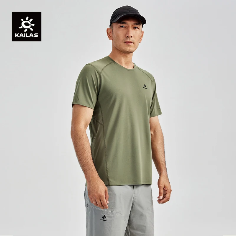 KAILAS Outdoor Sports Short Sleeve Hiking T-shirt Men Summer Mountaineering O-Neck Top Functional Tee Climbing Clothes KG2417103