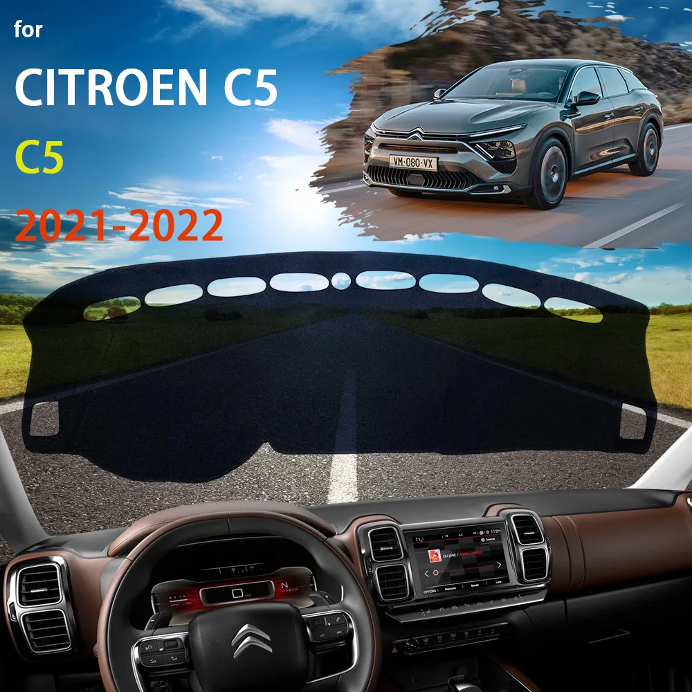 Couverture de protection de tableau de bord pour citroën C5 X 2021 2022  2023Car, accessoires de tableau de bord, tapis Anti-UV - AliExpress