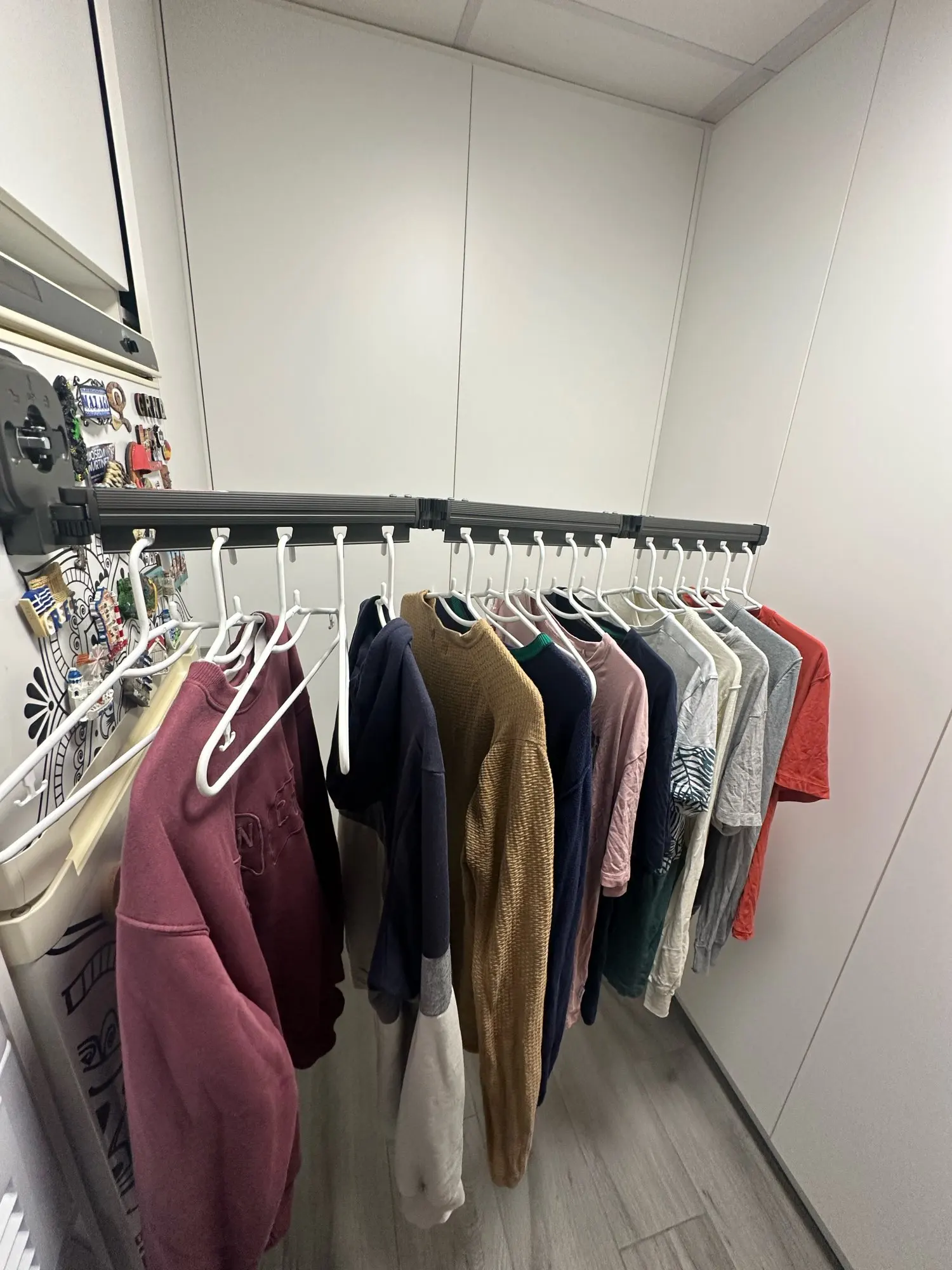 Folding retractable clothes drying rack photo review